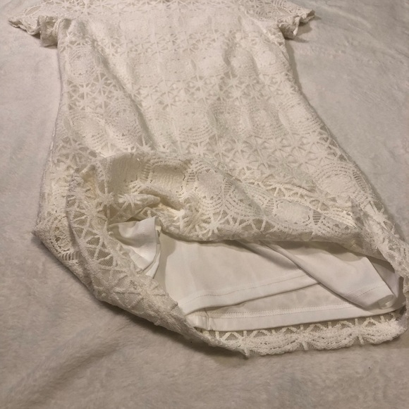 Lulus love you for eternity lace shift knee length dress, women size small - Picture 10 of 12